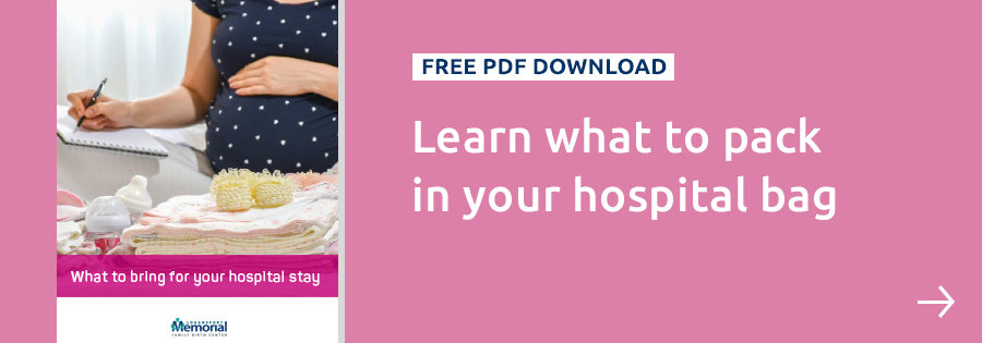 Free PDF download: Learn what to pack in your hospital bag