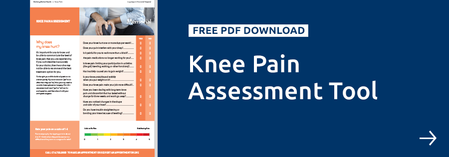 Free PDF download: knee pain assessment tool