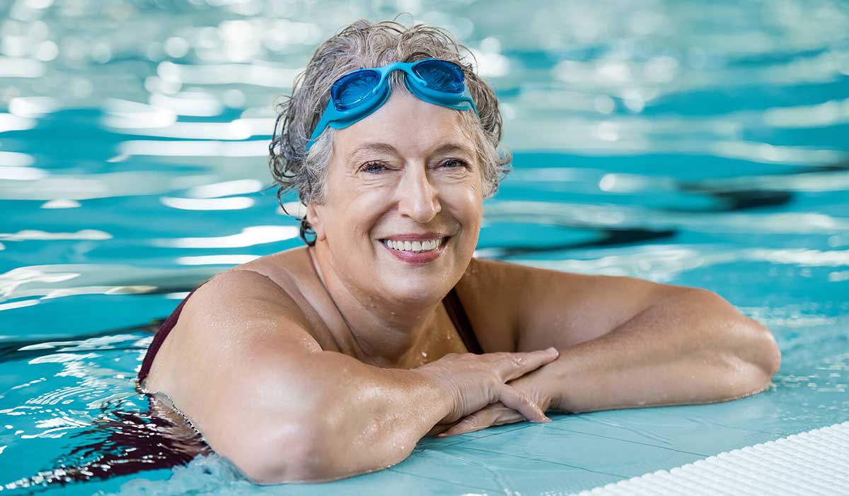 Swimming is a great low-impact form of exercise that supports joint health