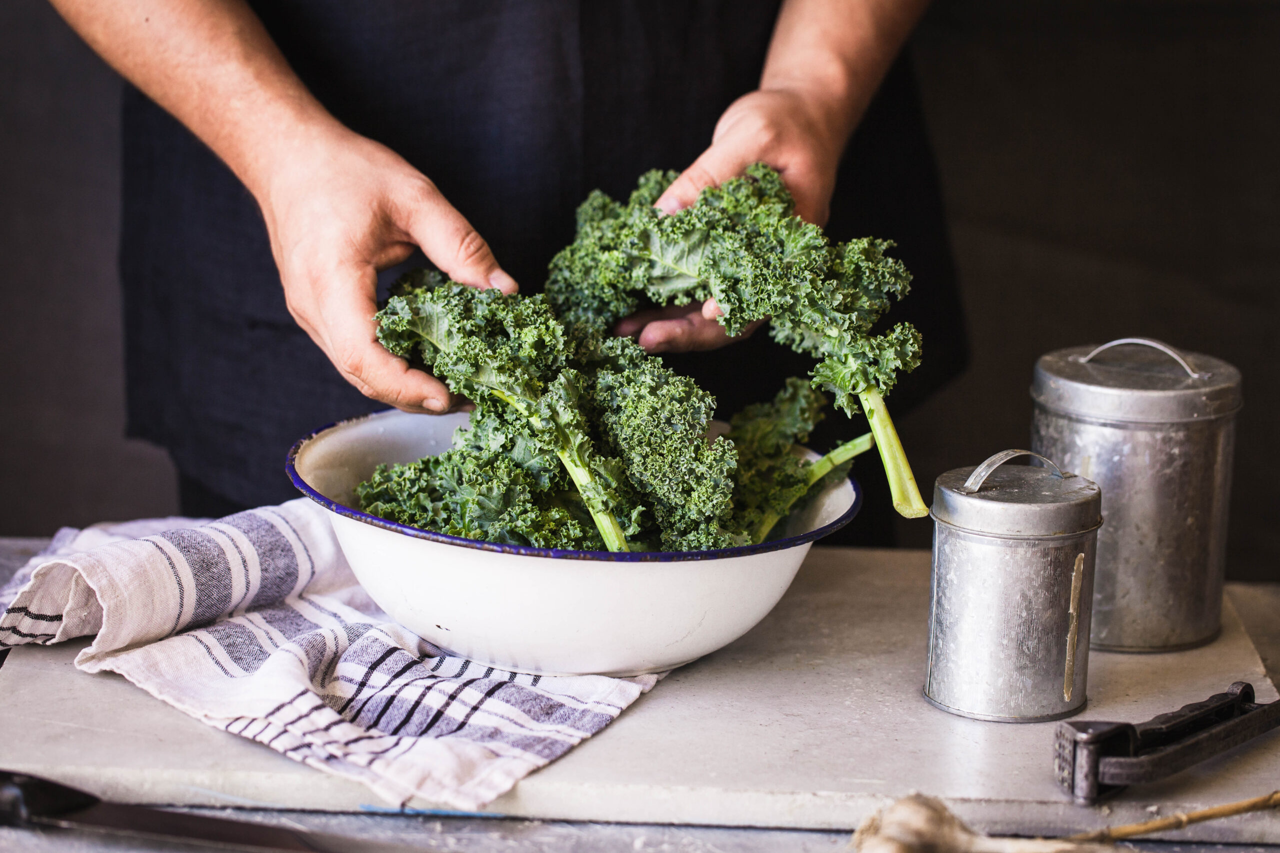 Eating foods like kale salad can help you feel fuller longer